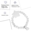 KYEYGWO Natural Rock Crystal Star Crystal Bracelet for Women, Reiki