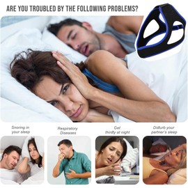 Anti Snoring Chin Strap,Chin Strap for cpap Users,Anti Snoring Devices, Adjustable Effective Stop Snoring Sleep Snore Reducing Aid for Women and Men