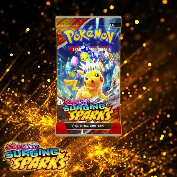 Surging sparks booster pack x 1 opened live