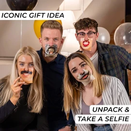 Funny Face Cards, 50 Funny Photo Box and Selfie Props Accessories for Party, Wedding, Birthday and Stag Night