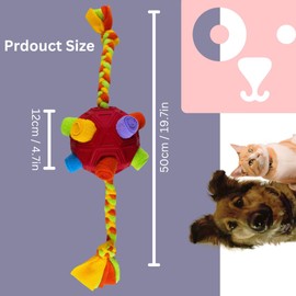 Interactive Dog Toy & Treat Dispenser | Snuffle & Tug Toy | Mental Stimulation for Puppies & Adult Dogs | Hide Treats, Spark Play! | Dog Toy and Puppy Toy for Small, Medium or Large pets