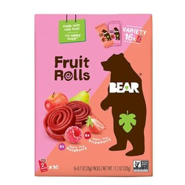 Bear Fruit Rolls Variety Pack, 16 count.