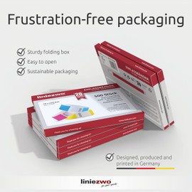 Linie zwo ®, Pack of 500 Wristbands Tyvek ® 19 mm, Red