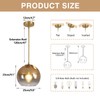 KCO Lighting 1 Light Pendant Lighting Gradient Gold Glass Pendant