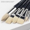 Creative Mark Pro White PowerCryl - Brocha para pintar, Round