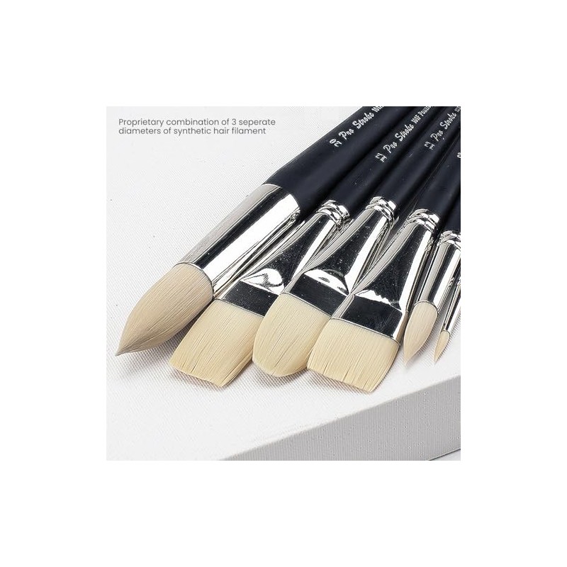 Creative Mark Pro White PowerCryl - Brocha para pintar, Round