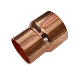 PlumberStop - 3/4 X 1/2 Copper Sweat REDUCING COUPLING - C X C 3/4 X 1/2 Nominal I.D. Size - 7/8 X 5/8 Refrigeration O.D. Size For Soldering All Copper Pipe Type L, M, K, Plumbing and Heating