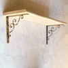 MASOUDITRADING Shelf Bracket, Metal Fittings, Iron Bracket, L-Shaped Angle (1