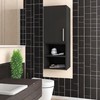 NicBex Dora-BS-00116-LWJ Storage Cabinets, 9.84"x11.81"x31.57", Black