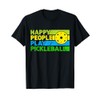 Happy People Play Pickleball T-Shirt, black
