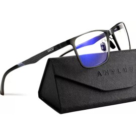 AnyLove 애니루브 블루 라이트 안경 남성 눈의 피로와 보호 알-Mg 금속 컴퓨터 차단 [(Gaming Protection) 02- Gunmetal] Anilube Blue Light Glasses for Men, Eye Fatigue and Protection, Al-Mg Metal, Computer Block [(Gaming Protection) 02 - Gunmetal]