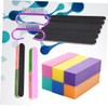 BIUDECO Durable Mini Nail Brush Polishing Buffers Set Manicure Tool