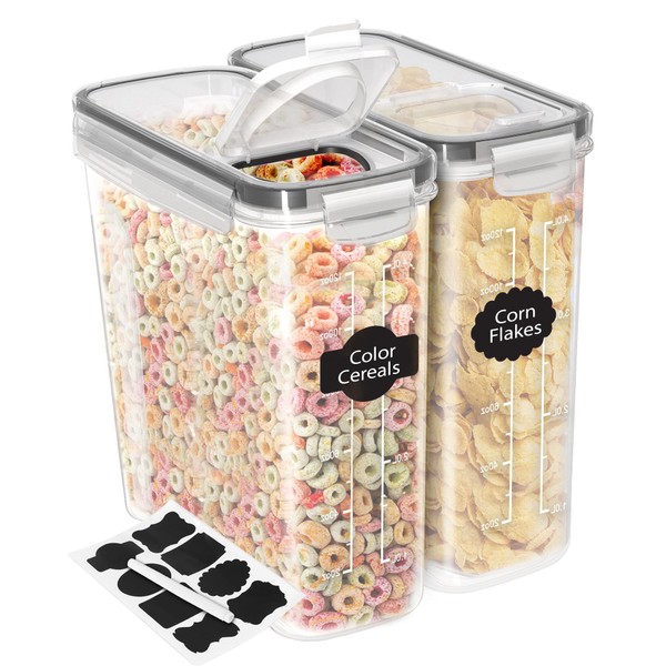 Utopia Kitchen Utopia Kitchen Cereal Containers Storage - Liter Airtight