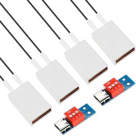 Youmile Pack of 4 PTC Heating Element Heating Plate Electric Heating Core Constant Temperature Heating Plate AC/DC 12V/80℃/2-5W Aluminium Shell with Deception Module for Low Power Micro Devices