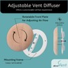ABOUT VENT 5 inch Wooden Adjustable Vent Cover (Free of