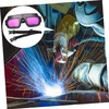 SHINEOFI 1pc Solar Automatic Dimming Welding Goggles Lightweight Protective Eye