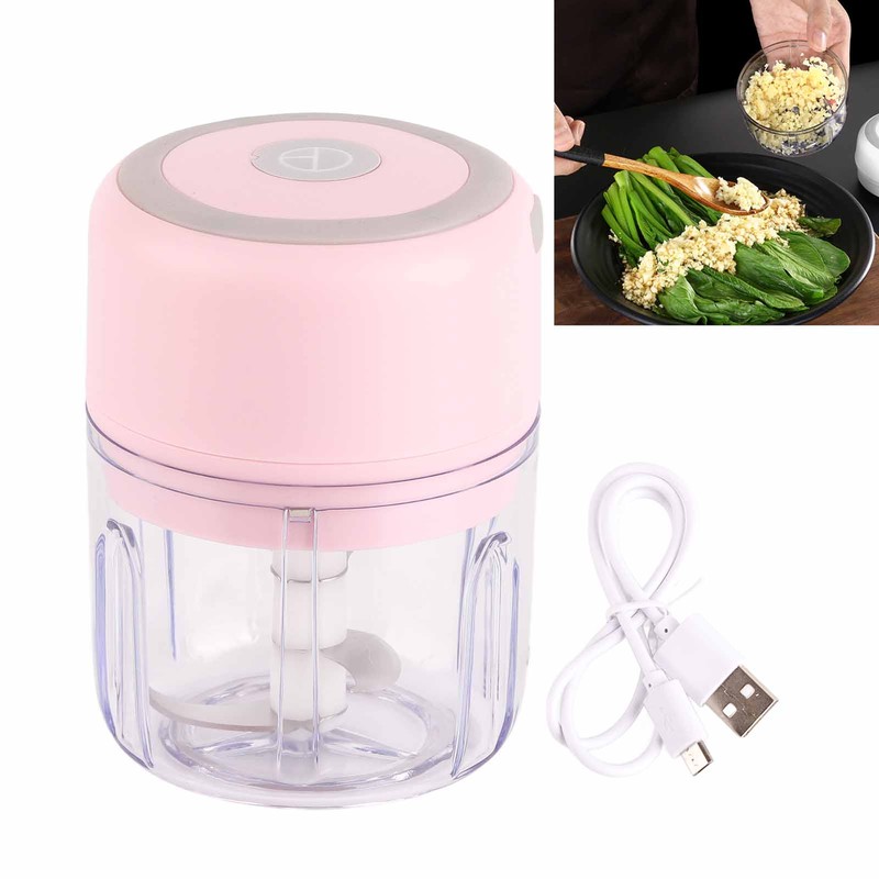 Mini Garlic Chopper Stainless Steel Blade Food Grade Strong Power