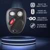 KeylessPros 3-Button Keyless Entry Remote Key Fob Replacement, fits Chevy