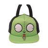 Invader Zim Gir 3D Ears Snapback Hat Black None