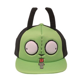 Invader Zim Gir 3D Ears Snapback Hat Black None