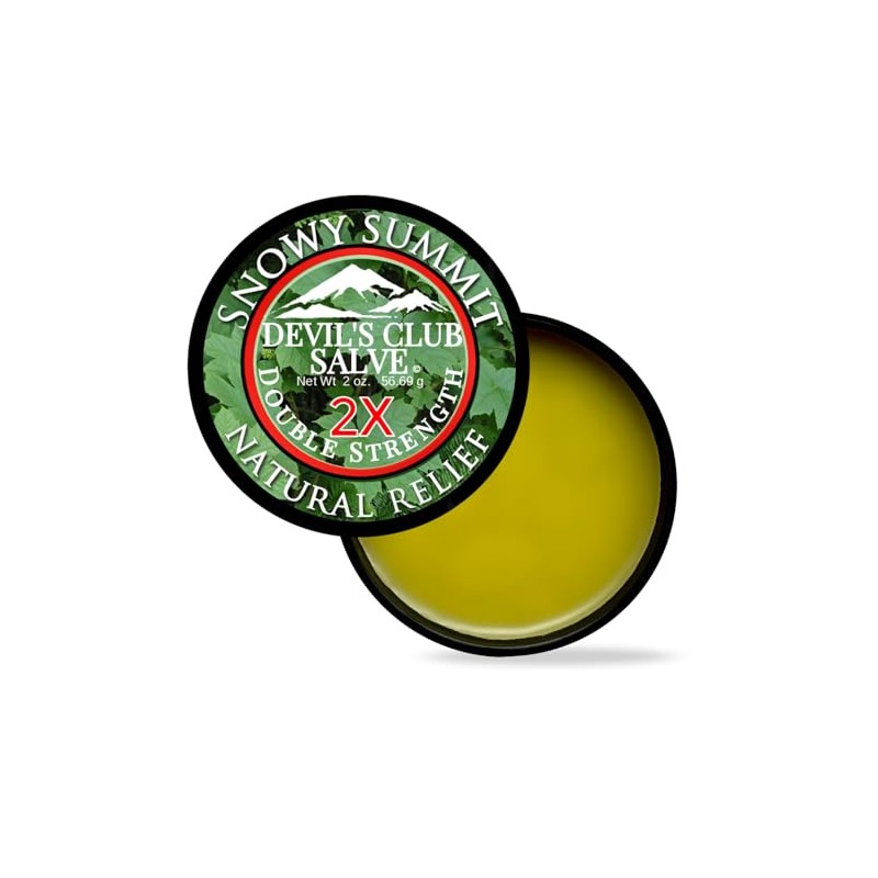 Snowy Summit Devil's Club Salve 2X - Handmade All-Natural Double