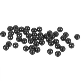 sourcing map 1mm Ceramic Bearing Balls, 50 Pcs Si3N4 Silicon Nitride Ball G10 Precision Balls for Aerospace Automotive Robotics, Black