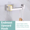 APLusee Square Double Towel Hook, 304 Stainless Steel Dual Coat