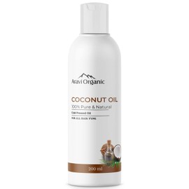 Generic 100% Pure & Natural Extra Virgin Cold Pressed Coconut Oil For Body Skin And Hair | Reduce Fine Lines & Wrinkles | Conditions Damaged Hair | Smoothens Skin | 200ml