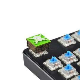 Sucrun One Piece Mechanical Keyboard Keycap Luffy Personality Keycap Nami DIY Handmade Keycap Chopper Artisan keycap for Mechanical Gaming Keyboard(Cherry switches) (Zoro)