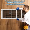 2 Pack Shed Window 10" W x 29" H, White