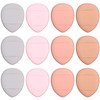 FOMIYES 12pcs Mini Powder Puff for Makeup Application Lightweight Blending