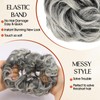 RONTAYA 2PCS Messy Bun Hair Piece Wavy Curly Hair Bun