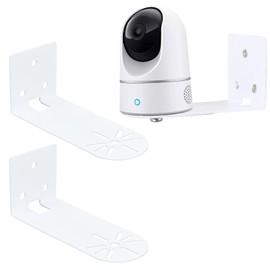 2 Pack Adhesive Metal Wall Mount Compatible with Eufy Security Indoor Cam E220/P24,Eufy Solocam S220/C210,2C/2C Pro,Corner Wall Mount Bracket for Security Camera,Two Ways Install(No Drill or Screw)