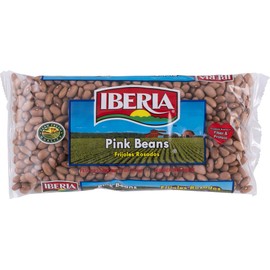 Iberia Pink Beans, 12 oz (Pack of 24) Individually Portioned Dry Pink Beans Bags, Pale Brownish-Pink Beans, Rich in Fiber, Iron, & Vitamin B