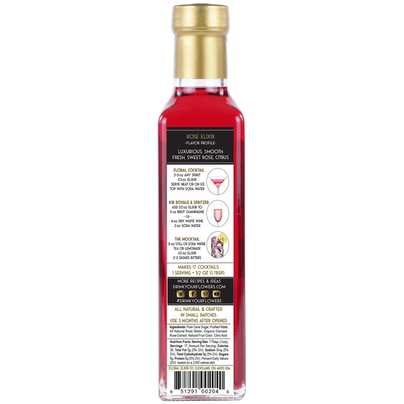Floral Elixir Co. - All Natural FLOWER Syrup for Cocktails