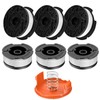 Trimmer Replacement Spool, Compatible with Black Decker AF-100 String Trimmers,