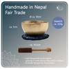 Tibetan Singing Bowl, Approx. 200 g, for Meditation, Yoga, Mindfulness,