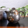 Teapot Stylish Kyuyaki Teapot Pot Leaf Pattern Ceramic Japanese Dinnerware