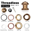 WFS NV.73 HS03ZQGLD 2,5 cm CNC Alloy Threadless Headset mit