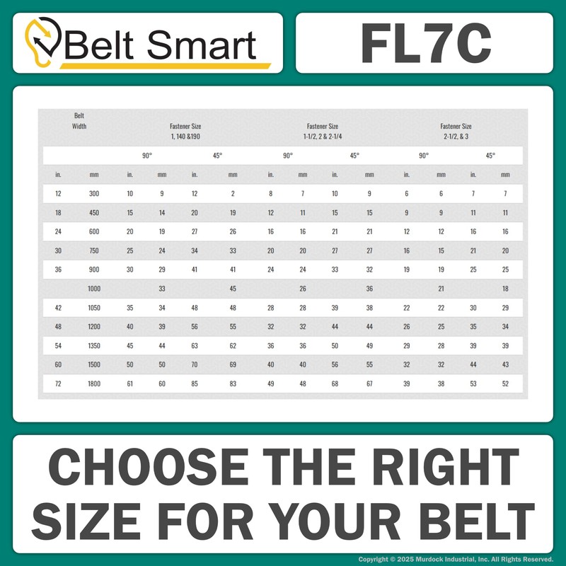 Genuine Flexco FL7C Belt Tape – 10 Foot Roll, 7/16"