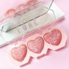 Mirsist Tricolor Heart Shape Baked Blush Cheek, 0.6 oz (16