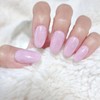 Glitter Snowflake Knit Velvet Gel Handmade Nail Tip - Long