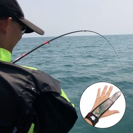 Kalsfisuia 4 Pcs Fishing Single Finger Glove Professional Elastic Band Fishing Glove Anti Slip Stall Protector Glove for Outdoor Fishing