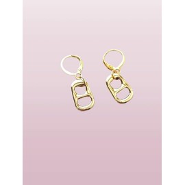 Girls Pop Soda Can Charm Earrings Funny Quirky (Gold Plated)