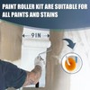 Paint Roller with Extended Detachable Pole Handle, Household Wall Painting