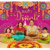 7x5FT Happy Diwali Photography Backdrop Indian Diwali Background Decorations for