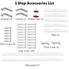 50" 55" 60" White Wood Bunk Bed Ladder, Lofted/Dorm/RV Bed