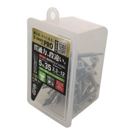 八幡ねじ ステン厚板用さらドリルねじＮＰ 5×35（56本） 2.3～12mm厚の鉄板に下穴なしで施工