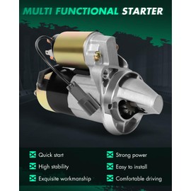 SCITOO Starter Motor fit for Nissan for Frontier 2002-2004,for Nissan for Xterra 2001-2004 Replacement Starter 17859,SMT0227