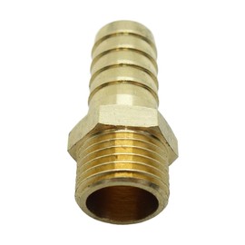 CDQBWKJGFJ 1 Piece M16 x 1.5 Metric Male To Barb 1/2" or 13mm Hose ID Brass Barbed Fitting Air Fuel Gas Boat